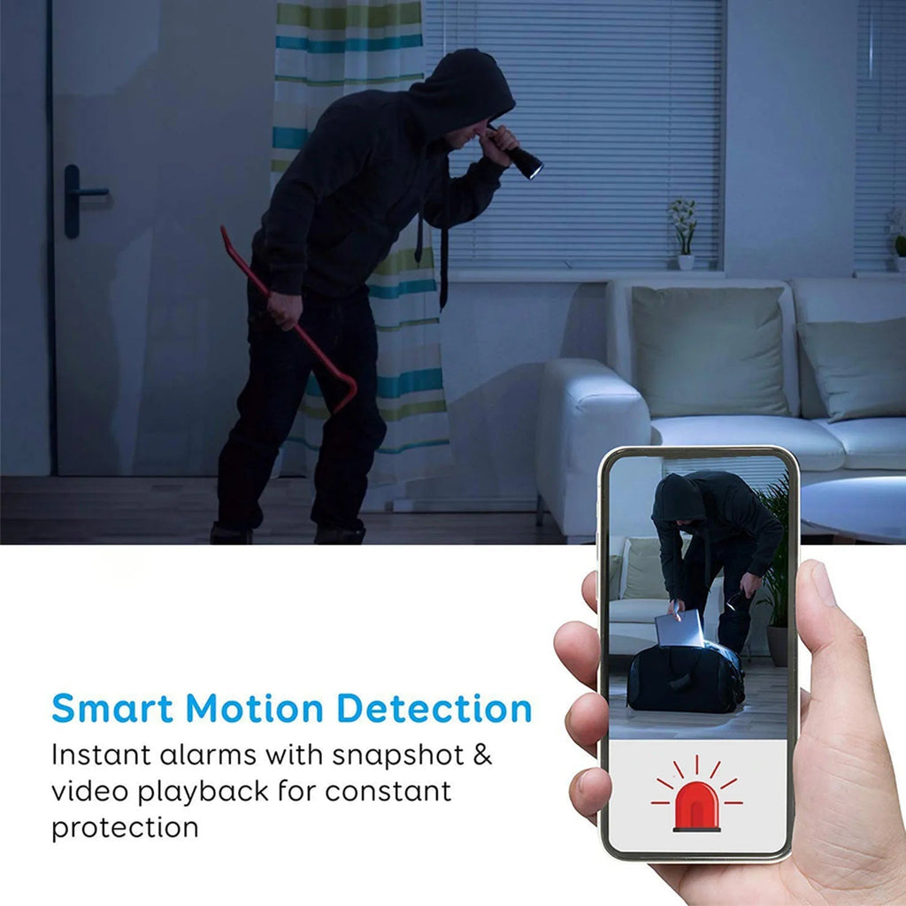 Mini Clock WiFi Camera with Infrared Night Vision Home Wireless Camera