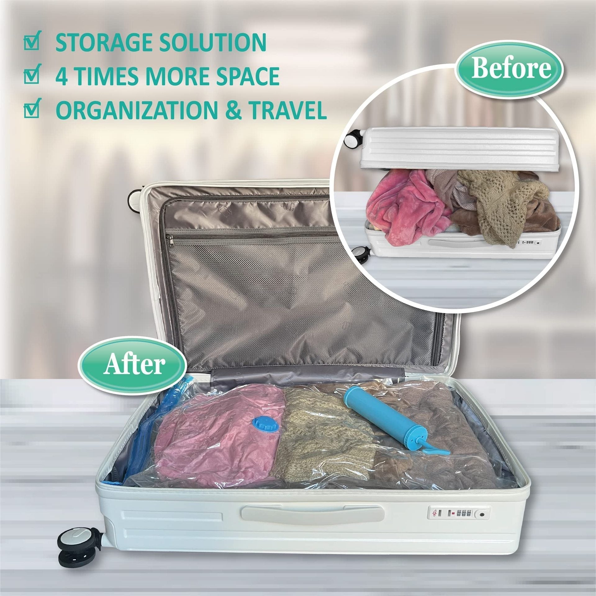 13PCS Vacuum Storage Bags Set – Jumbo Compression